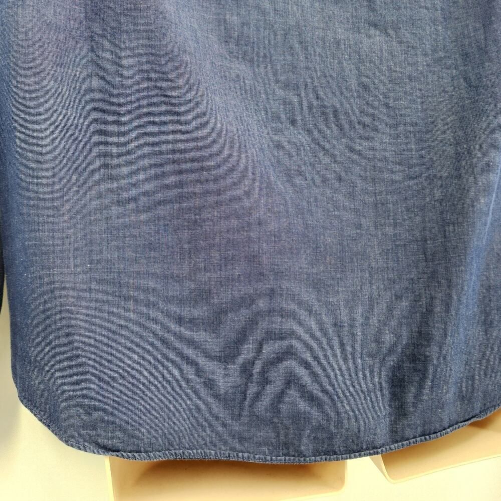 Apt. 9 Slim Fit Dress Shirt Men's Size Large Blue Long Sleeves - Picture 6 of 8